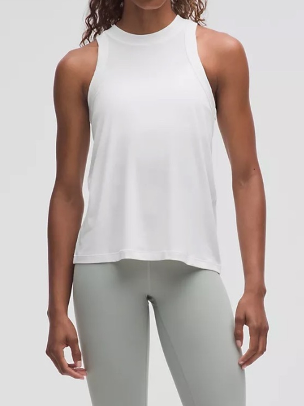 Lululemon Jersey Training Tank Top in white